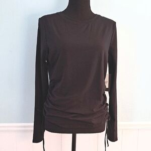 GAP Tech Jersey Shirt, Black, Adjustable Sides, Size M